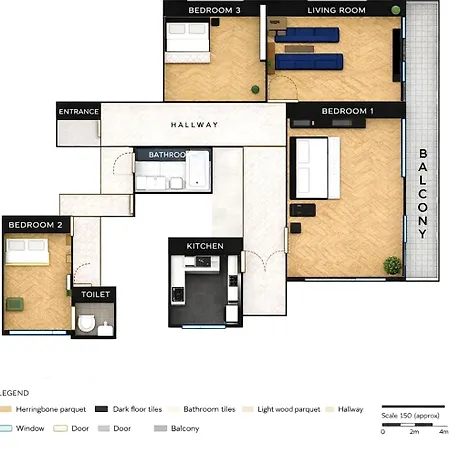 Center 4rooms, View Apartment *